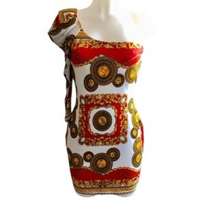 One shoulder mini dress